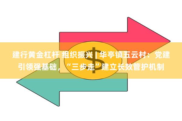 建行黄金杠杆 组织振兴 | 华亭镇五云村：党建引领强基础，“三步走”建立长效管护机制
