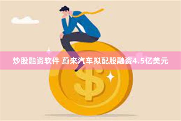 炒股融资软件 蔚来汽车拟配股融资4.5亿美元