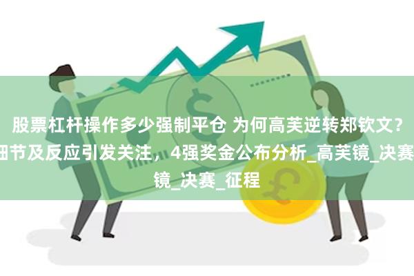 股票杠杆操作多少强制平仓 为何高芙逆转郑钦文？追分细节及反应引发关注，4强奖金公布分析_高芙镜_决赛_征程