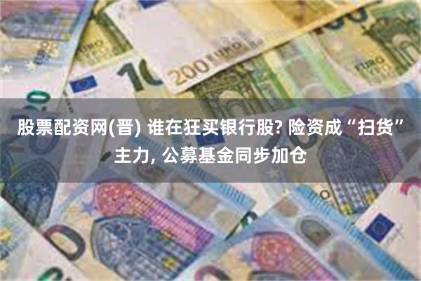 股票配资网(晋) 谁在狂买银行股? 险资成“扫货”主力, 公募基金同步加仓